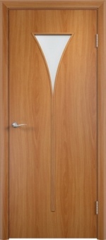 дверь стекленная Рюмка миланский орех